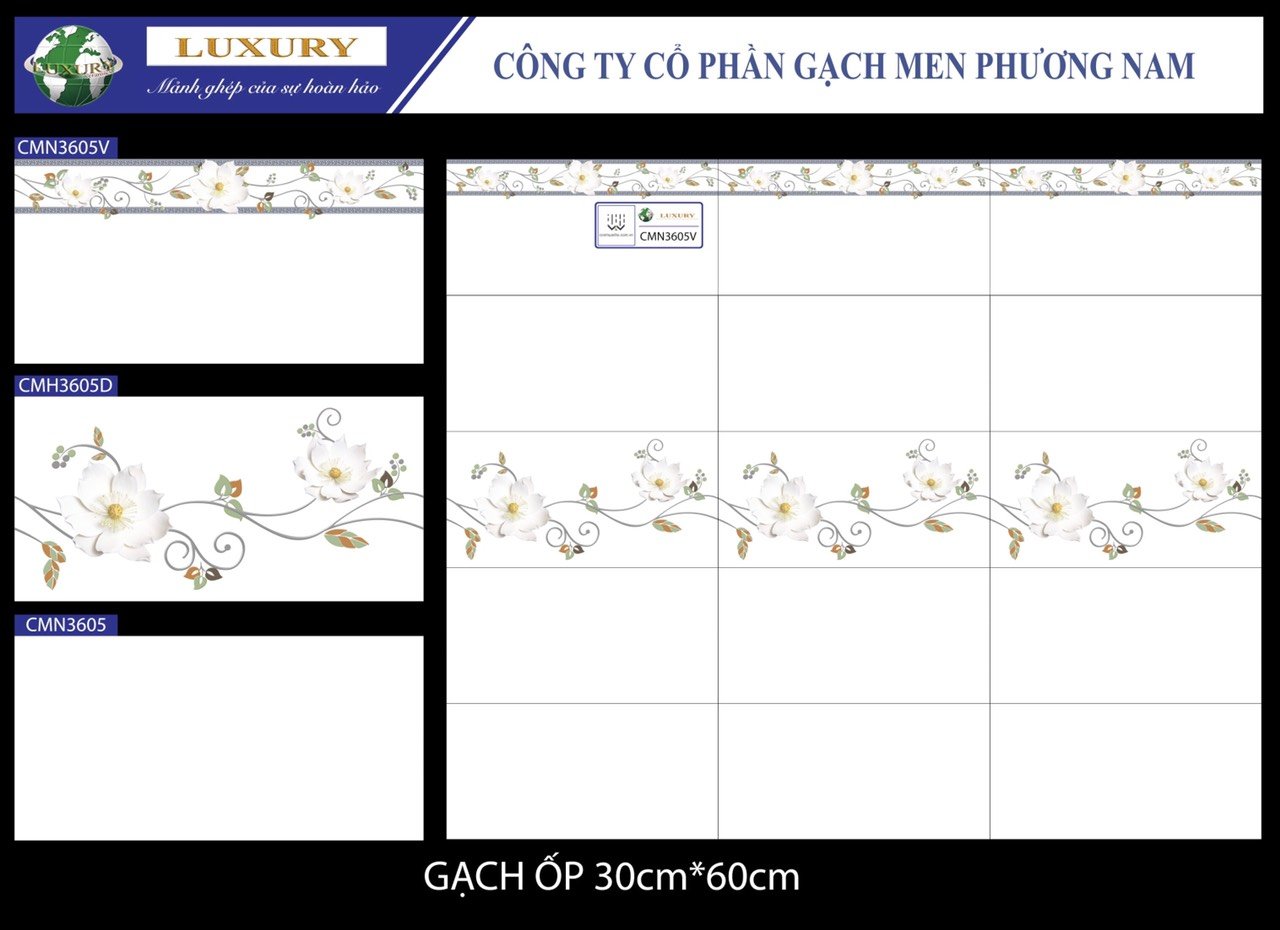 Gạch ốp Phương Nam 3605V