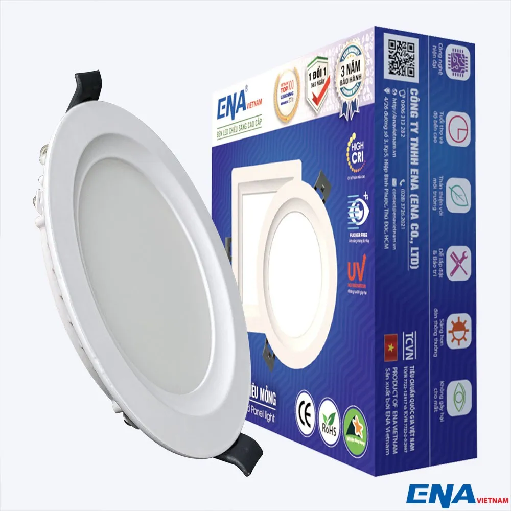 Đèn LED âm trần tròn 24W 3 chế độ
